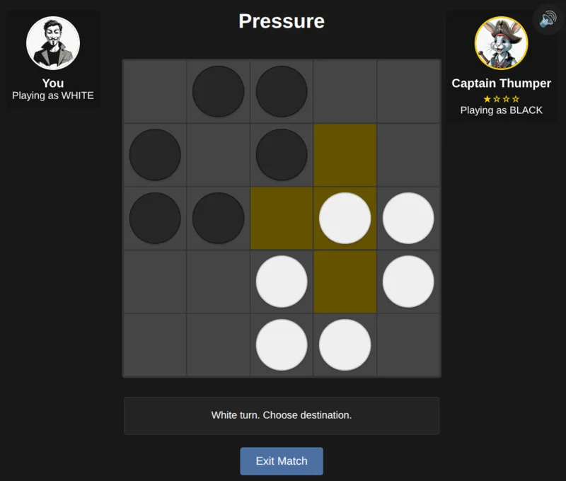 Pressure board game screenshot